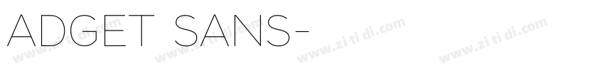 ADGET SANS字体转换